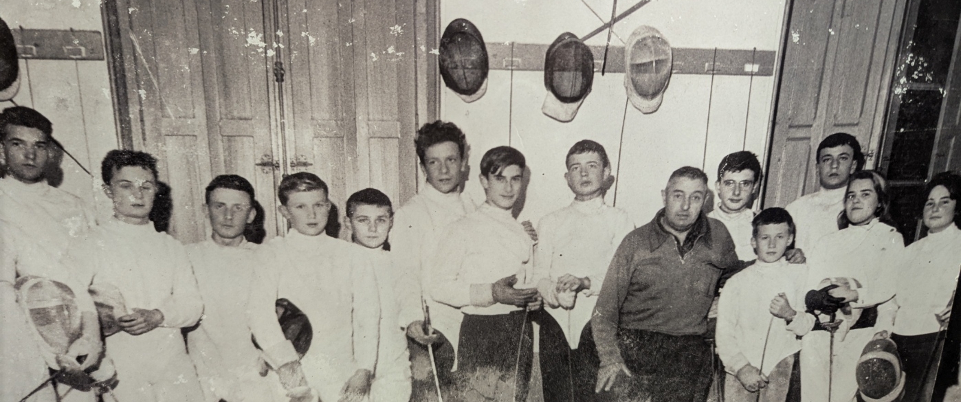 Salle d'armes rue Bouverie en 1960